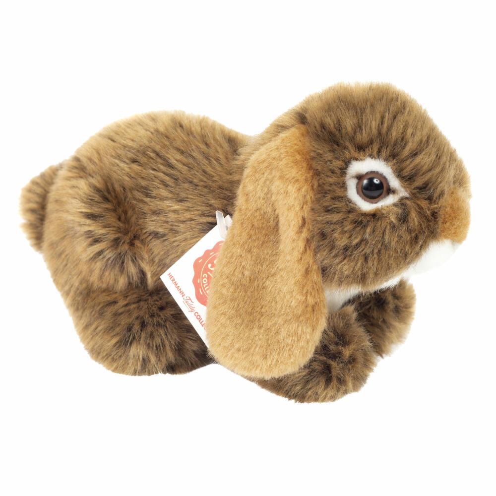 Teddy Hermann Widderkaninchen, Kuscheltier, Stofftier, Plüschtier, Kaninchen, Hase, Plüsch, Braun, 18 cm, 937296