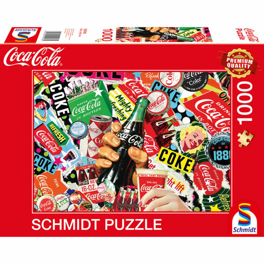 Schmidt Spiele Coca Cola is it!, Puzzle, Erwachsenenpuzzle, 1000 Teile, 59916