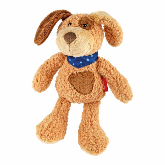 sigikid Fuffi Wuff Hund L Sweety, Kuscheltier, Stofftier, Schmusetier, Polyester, Braun, 27 cm, 43308