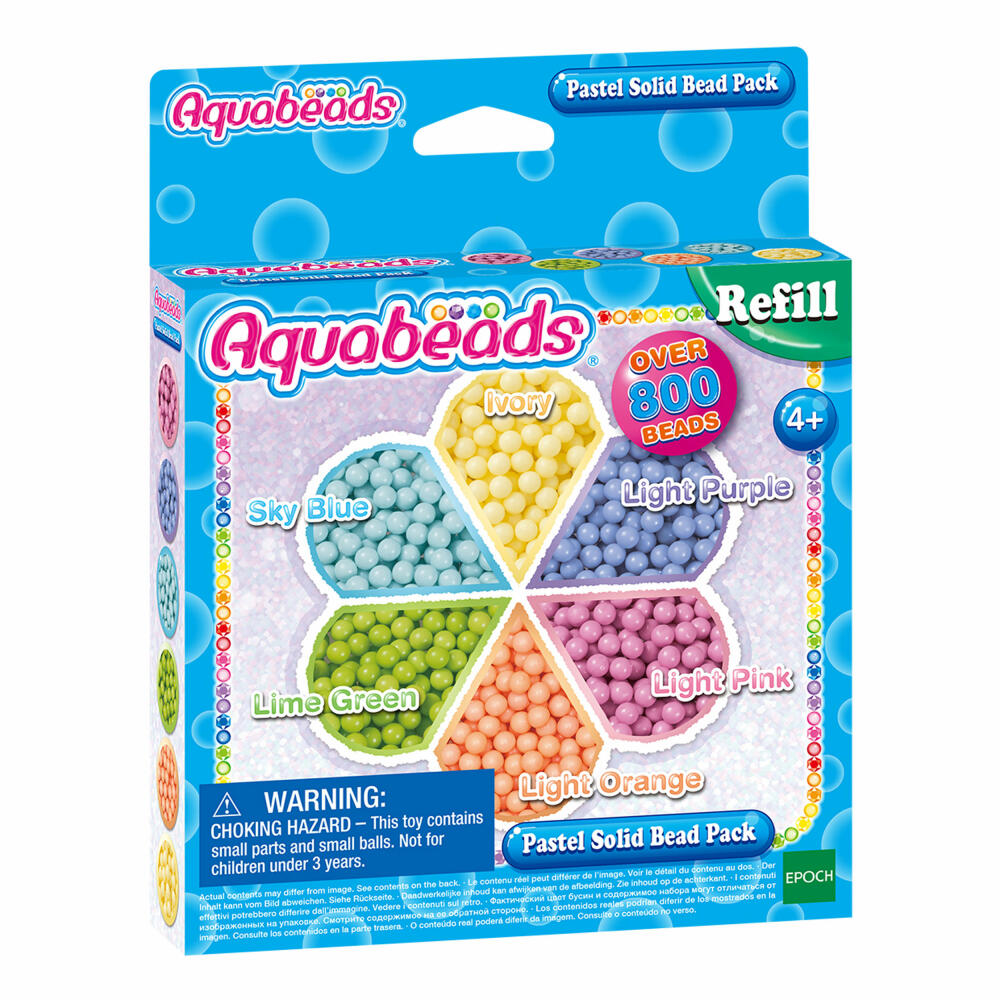 Aquabeads Pastell Perlen, Refills, Perlen Basteln, Perle, 31360