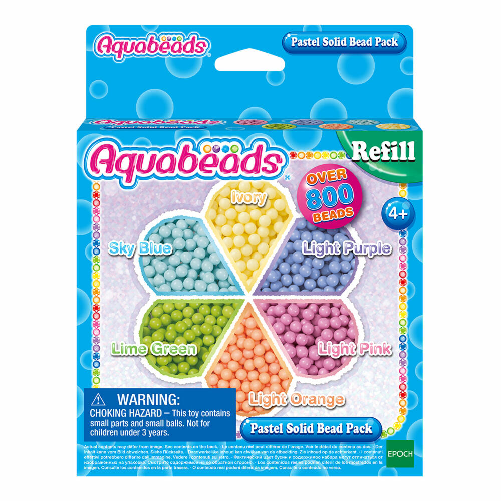 Aquabeads Pastell Perlen, Refills, Perlen Basteln, Perle, 31360