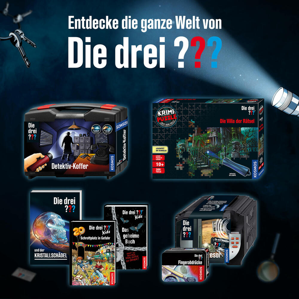 KOSMOS Die drei ??? Detektiv-Uhr, Ausrüstung, Gadget, Detektivspiel, Rollenspiele, ab 8 Jahren, 632298