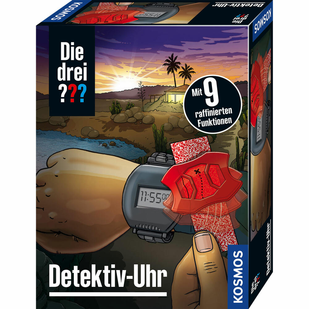 KOSMOS Die drei ??? Detektiv-Uhr, Ausrüstung, Gadget, Detektivspiel, Rollenspiele, ab 8 Jahren, 632298