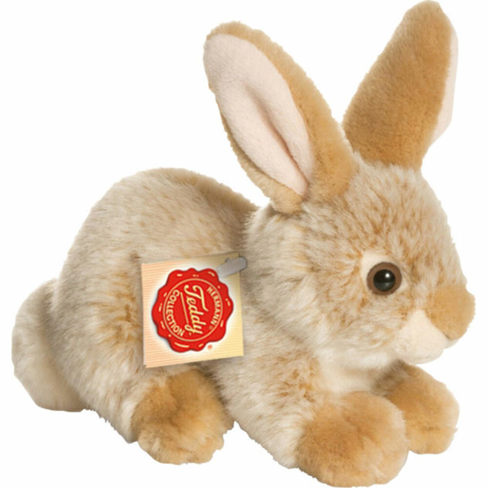 Teddy Hermann Hase sitzend, beige, ca. 18 cm