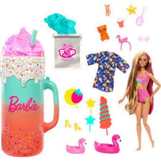 Mattel Barbie Pop! Reveal Fruit Series Giftset Tropical Smoothie, Modepuppe, Anziehpuppe, Spielpuppe, Puppe, HRK57