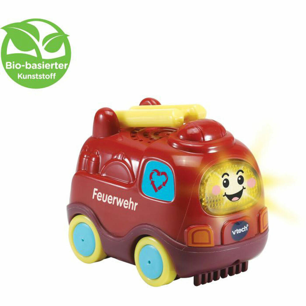 Vtech 80-543104 Tut Tut Baby Flitzer - Feuerwehr (aus bio-basiertem Kunststoff)