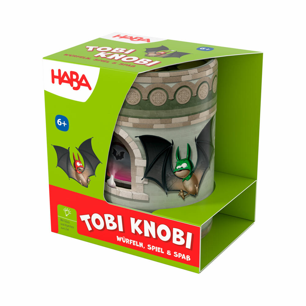 HABA Tobi Knobi, Würfelspiel, Kinderspiel, Gesellschaftsspiel, ab 6 Jahren, 2010890001