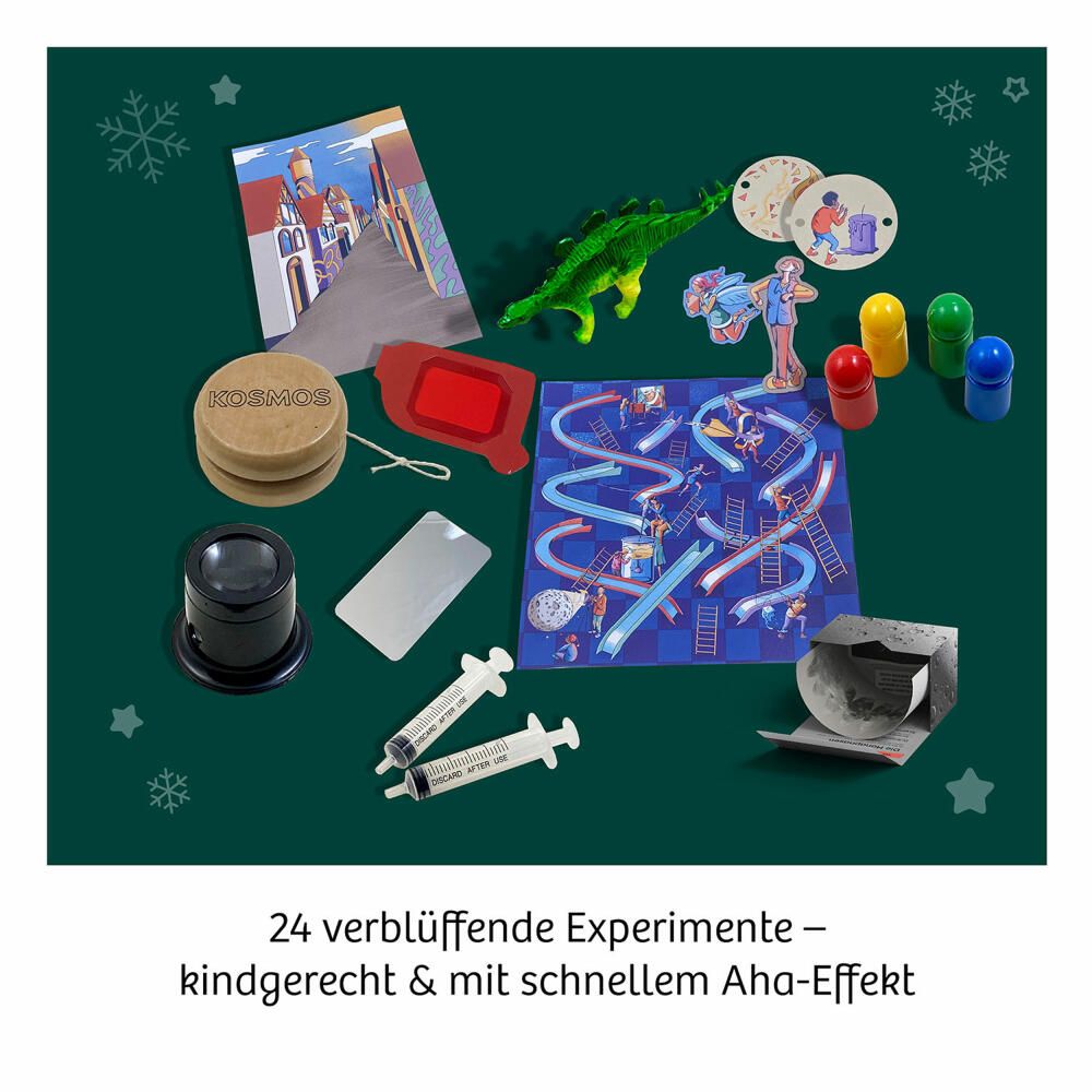 KOSMOS Experimente Adventskalender 2024, Advent Kalender, Weihnachten, Experimentieren, Kinder, 661083