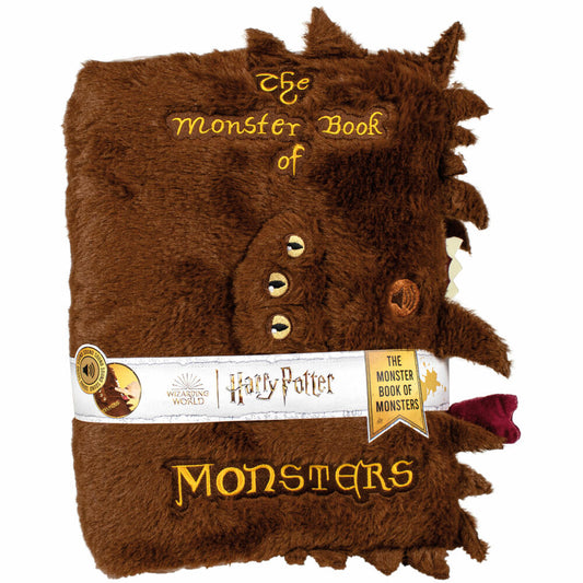 Schmidt Spiele Harry Potter Monsterbuch, Plüschfigur, Kuscheltier, Plüsch, mit Sound, 26 cm , 42824