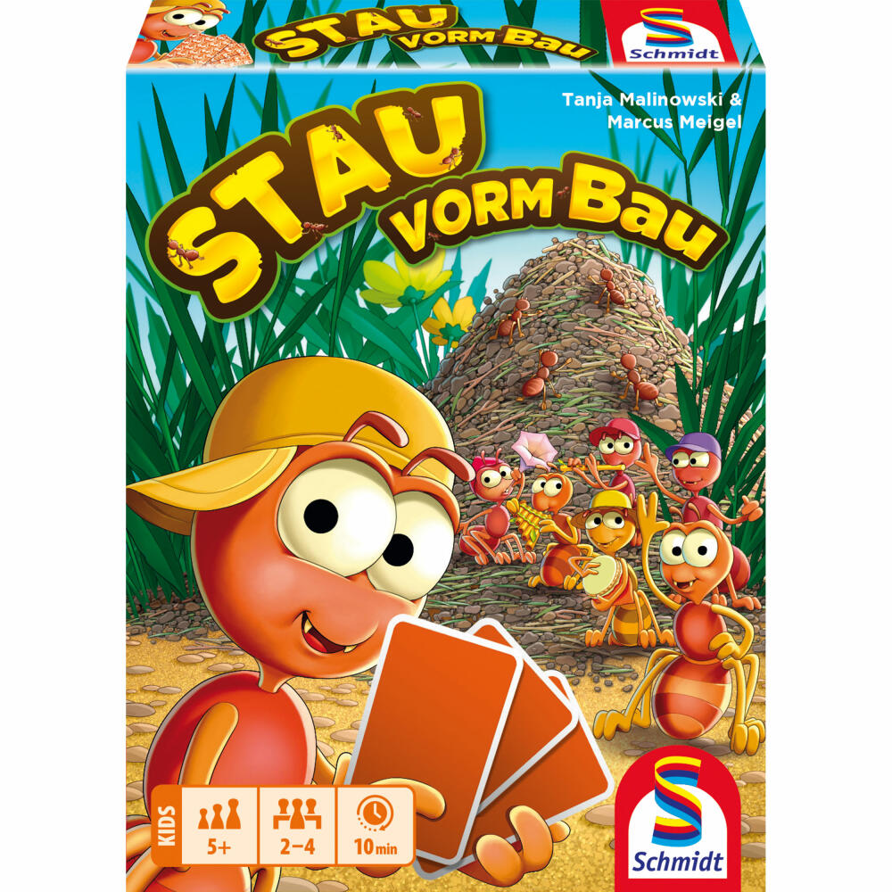 Schmidt Spiele Stau vorm Bau, Kartenspiel, Kinderspiel, ab 5 Jahren, 75053