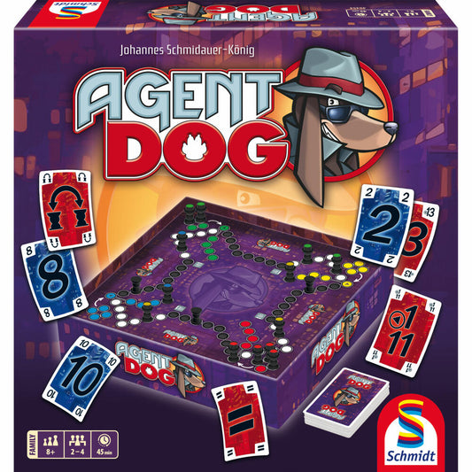 Schmidt Spiele Agent DOG, Brettspiel, Familienspiel, ab 8 Jahren, 49454