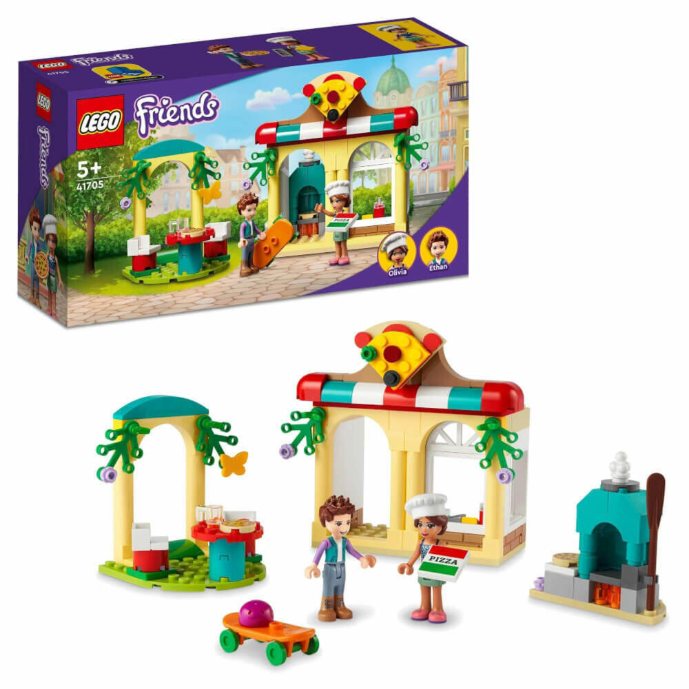 LEGO Friends Heartlake City Pizzeria, 144-tlg., Bauset, Konstruktionsset, Bausteine, Spielzeug, ab 5 Jahre, 41705