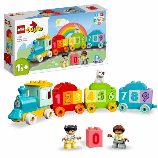 LEGO Duplo Zahlenzug - Zählen lernen, 23-tlg., Bauset, Bausteine, Zahlen, Zug, Spielzeug, ab 2 Jahre, 10954