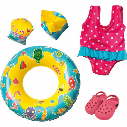 Heless Puppen-Schwimmset mit Zubehör, Größe 35 - 45 cm