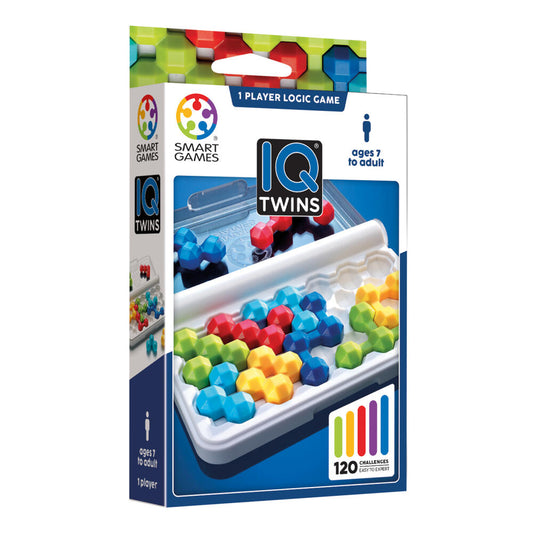 Smart Games IQ Twins, Kinderspiel, Logikspiel, Lernspielzeug, ab 6 Jahren, SG 306