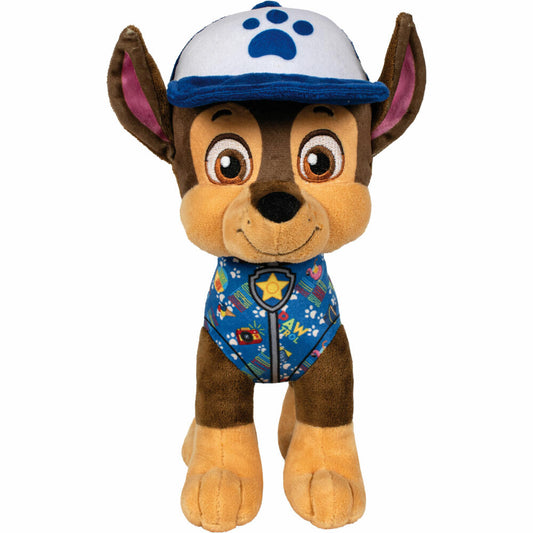 Schmidt Spiele Paw Patrol, Chase,Summer Edition, Plüschfigur, Kuscheltier, Plüsch, 28 cm, 42825