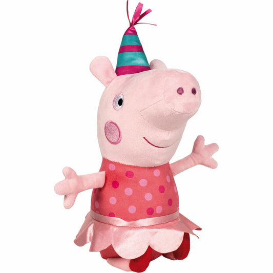 Schmidt Spiele Peppa Pig Peppa Wutz Party, Plüschfigur, Kuscheltier, Plüsch, 38 cm, 42829