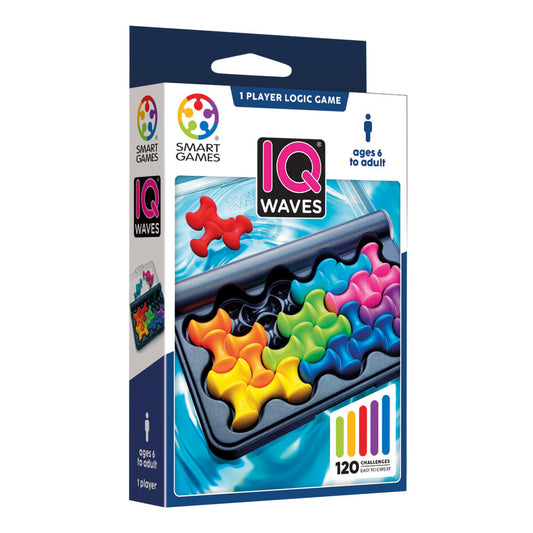 Smart Games IQ Waves, Kinderspiel, Logikspiel, Lernspielzeug, ab 6 Jahren, SG 492