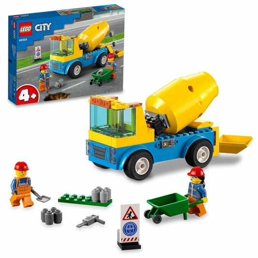 LEGO City Betonmischer, 85-tlg., Bauset, Konstruktionsset, Bausteine, Spielzeug, ab 4 Jahre, 60325