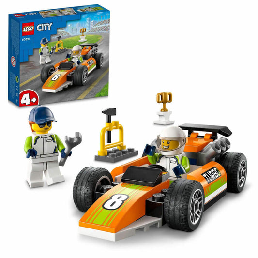 LEGO City Rennauto, 46-tlg., Bauset, Konstruktionsset, Bausteine, Spielzeug, ab 4 Jahre, 60322