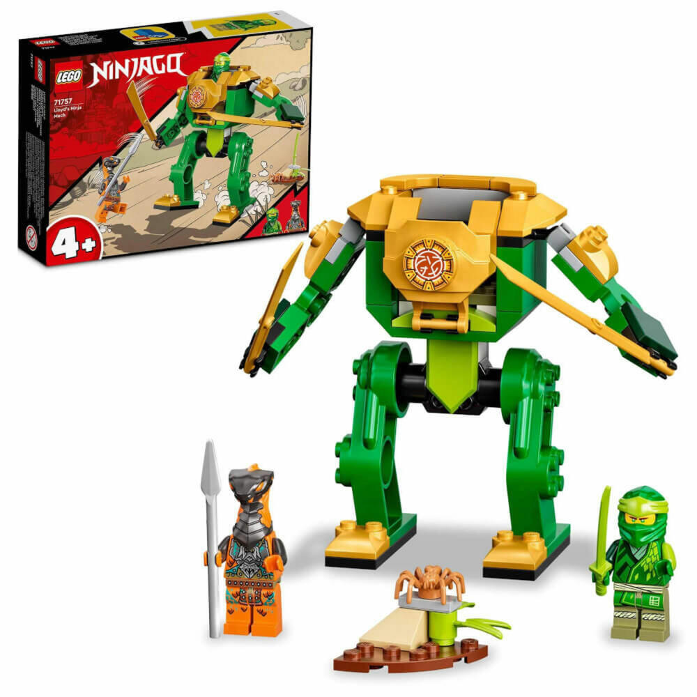 LEGO Ninjago Lloyds Ninja-Mech, 57-tlg., Bauset, Konstruktionsset, Bausteine, Spielzeug, ab 4 Jahre, 71757