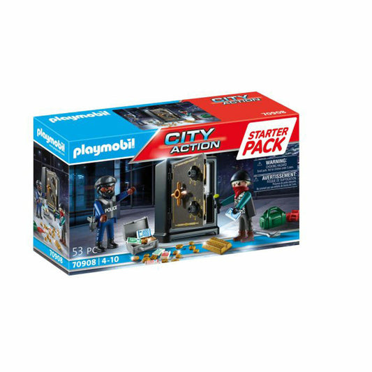 PLAYMOBIL City Action Starter Pack Tresorknacker, Spielfiguren, Spielfigur, Spielzeug, 70908