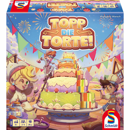 Schmidt Spiele Topp die Torte!, Kinderspiel, Familienspiel, ab 6 Jahren, 40659