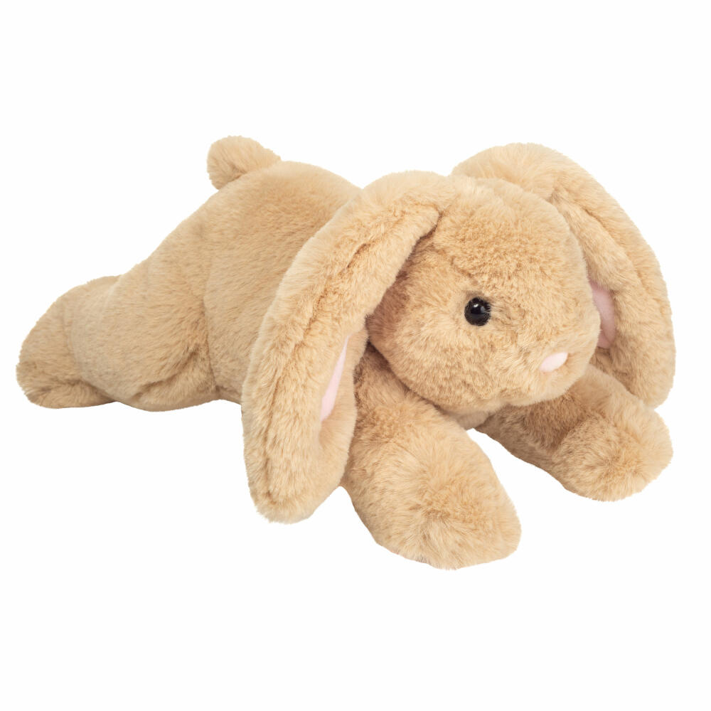 Teddy Hermann Hase Irmi liegend, Kuscheltier, Stofftier, Plüschtier, Herzekind, Beige, 30 cm, 939665