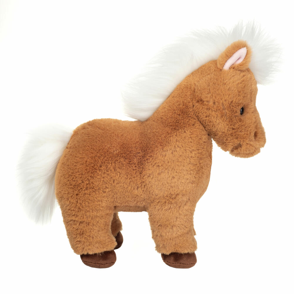 Teddy Hermann Shetlandpony Yuna, Kuscheltier, Stofftier, Plüschtier, Herzekind, Braun Weiß, 30 cm, 939634