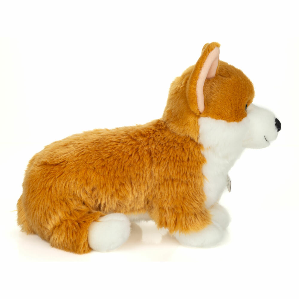 Teddy Hermann Corgi, Kuscheltier, Stofftier, Plüschtier, Hund, Hellbraun, 30 cm, 919902