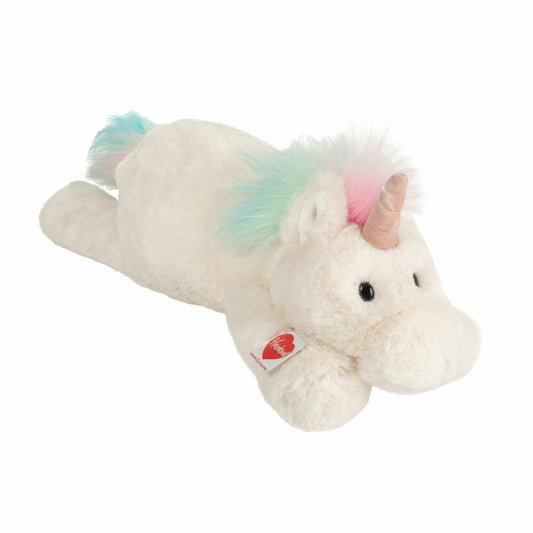 Teddy Hermann Einhorn Enya, Kuscheltier, Stofftier, Plüschtier, Herzekind, Weiß Bunt, 50 cm, 939658