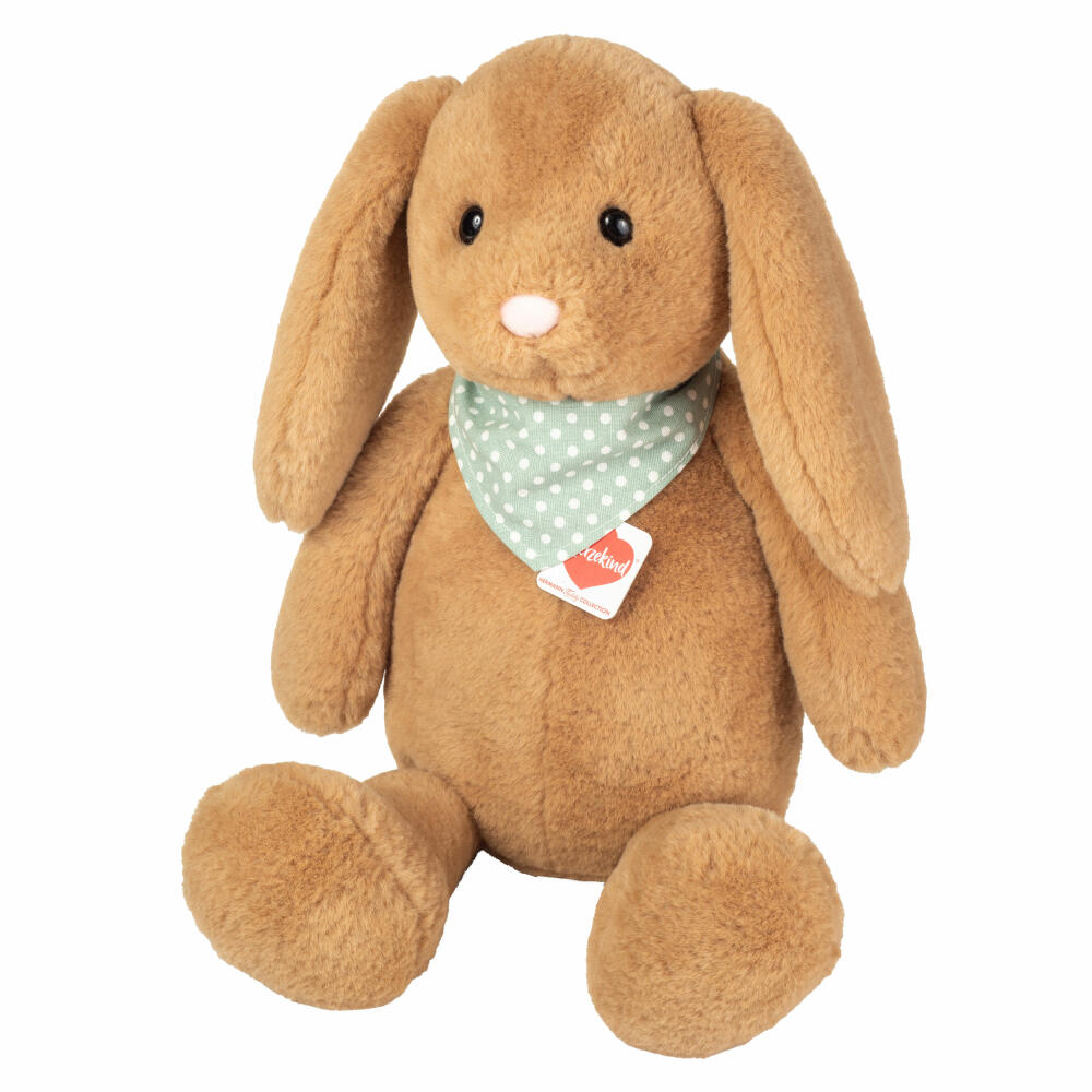 Teddy Hermann Hase Vicky, Kuscheltier, Stofftier, Plüschtier, Herzekind, Braun, 45 cm, 939610