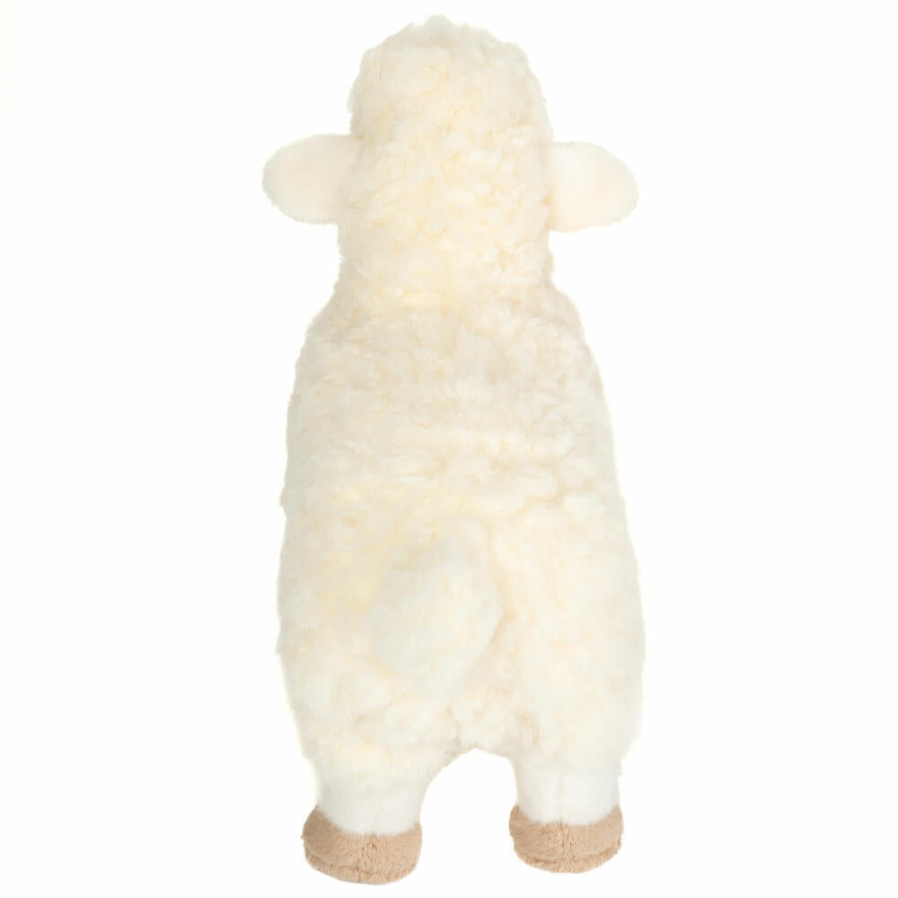 Teddy Hermann Lamm stehend, Kuscheltier, Stofftier, Plüschtier, Haus- und Hoftier, Weiß Creme, 25 cm, 934400