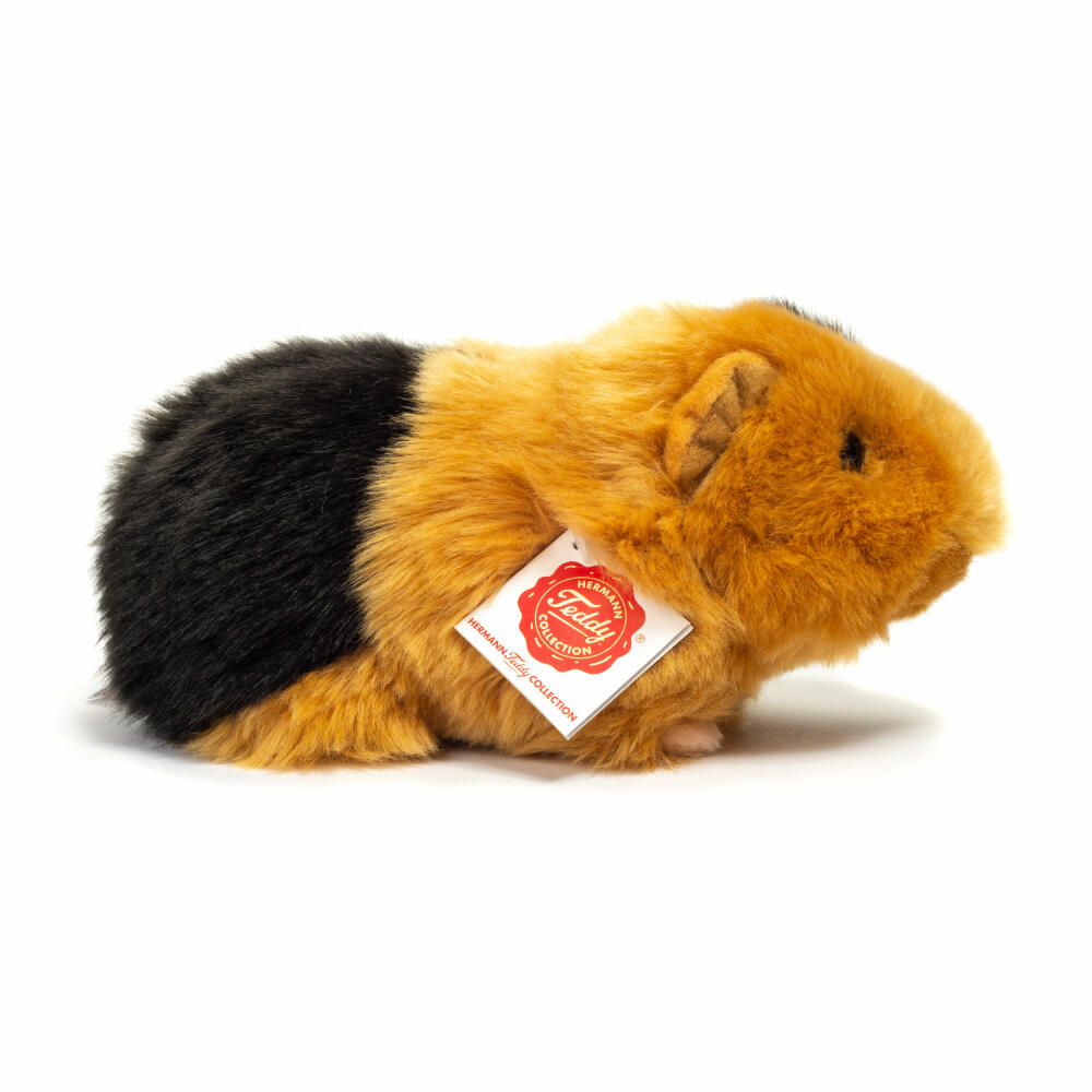 Teddy Hermann Meerschweinchen, Kuscheltier, Stofftier, Plüschtier, Haus- und Hoftier, Schwarz Gold, 20 cm, 926603