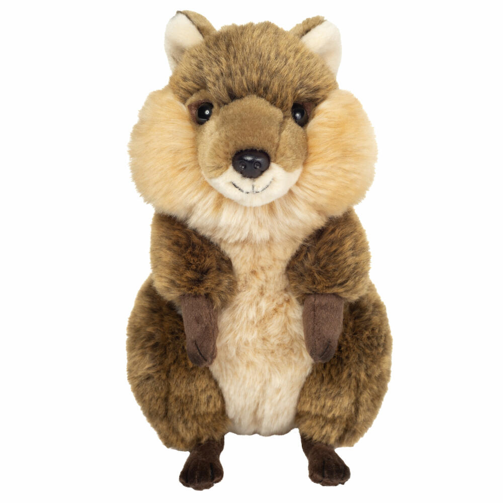 Teddy Hermann Quokka, Kuscheltier, Stofftier, Plüschtier, Exotisches Wildtier, Hellbraun, 24 cm, 923251