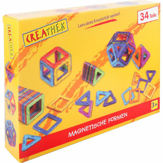 Creathek Magnetische Formen, Magnetspielzeug, Konstruktionsspielzeug, Kinder, Spielzeug, ab 3 Jahre, 63016501