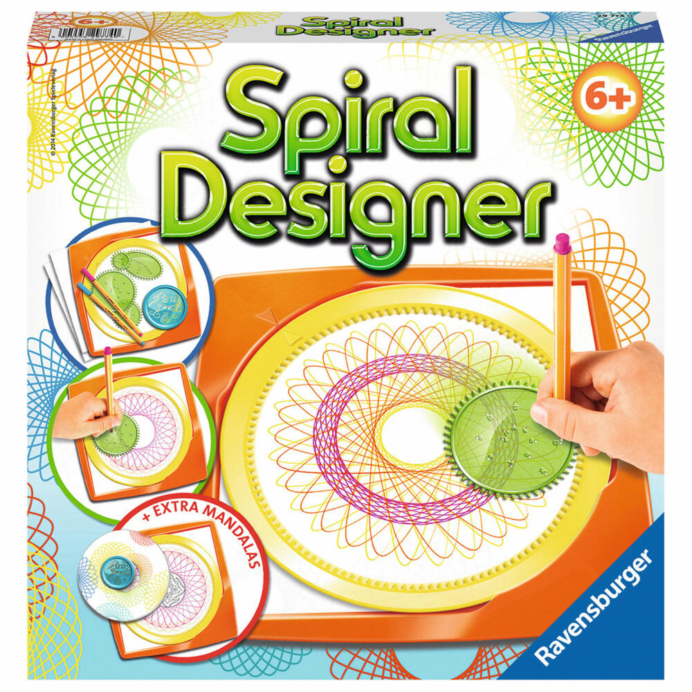 Ravensburger Spiral-Designer Midi Spiral Designer, Malset, Mal Set, Kreativset, Spiralbilder, Zeichnen, Ab 6 Jahren, 29774 0