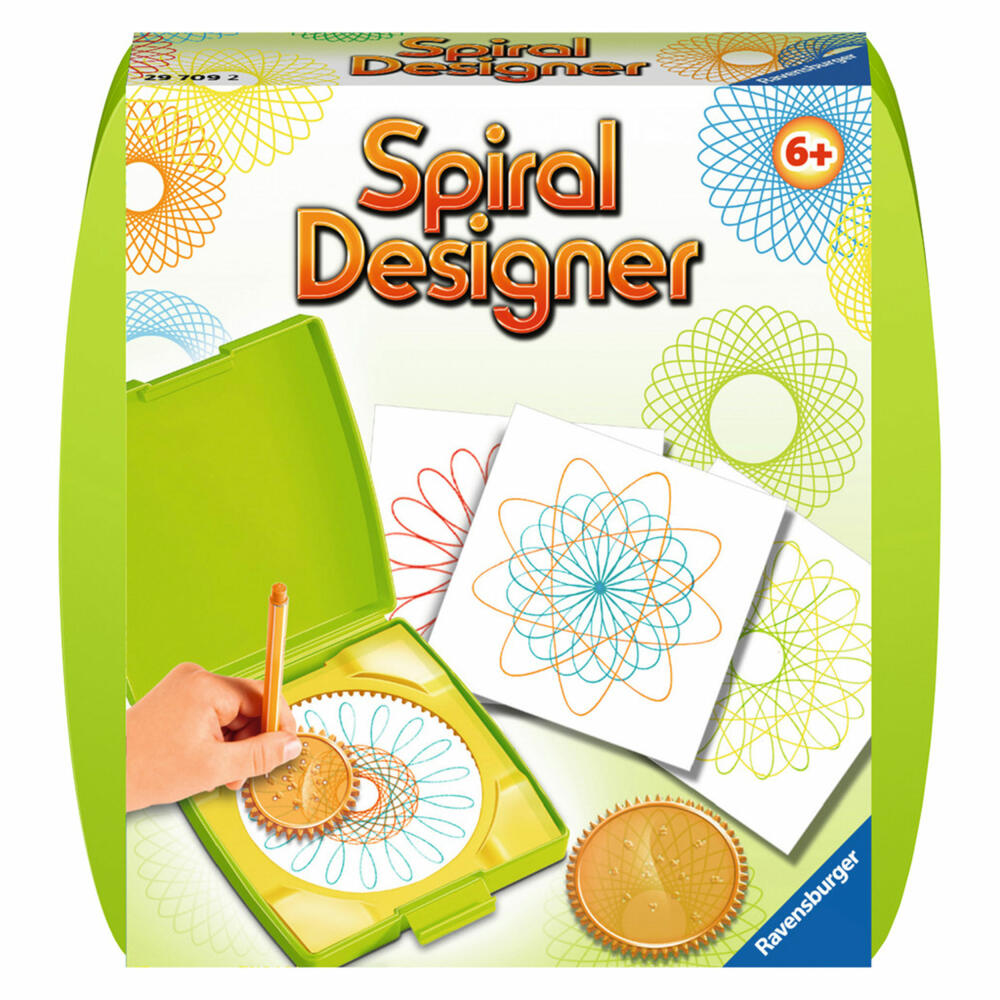 Ravensburger Spiral-Designer Mini Green, Malset, Mal Set, Kreativset, Spiralbilder Zeichnen, Grün, Ab 6 Jahren, 29709 2