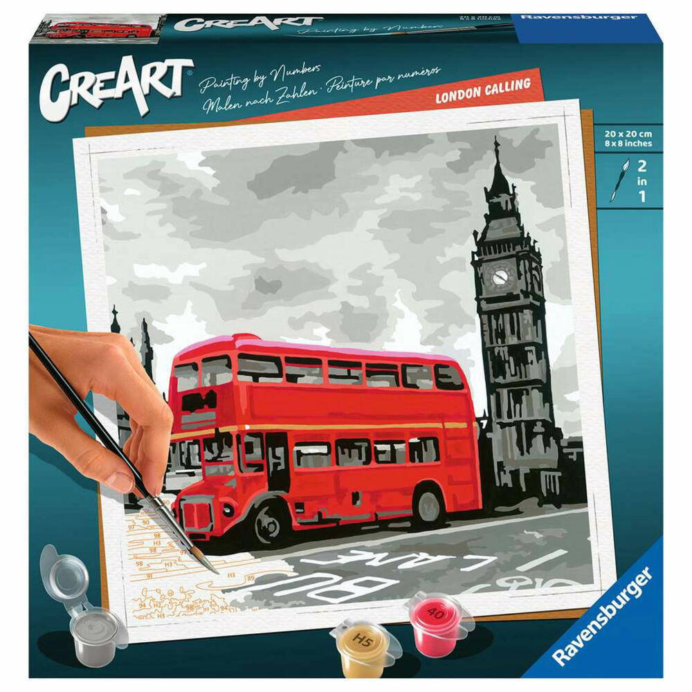 Ravensburger CreArt London Calling, Malen nach Zahlen, Malset, Malvorlage, Malen, 28997