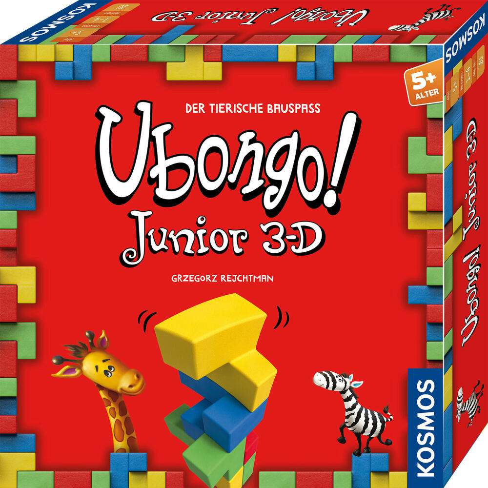 KOSMOS Ubongo! Junior 3D, Legespiel, Knobelspiel, Logik Spiel, Kinderspiel, Kinder, ab 5 Jahren, 683436