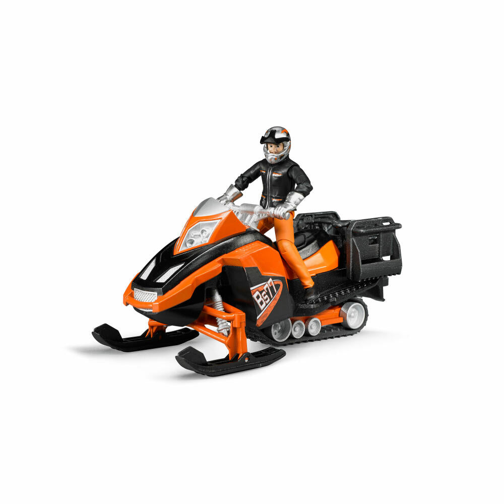 Bruder Freizeit Snowmobil, mit Fahrer, Schneemobil, Modellfahrzeug, Modell Fahrzeug, Spielzeug, 63101