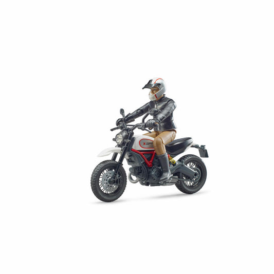 Bruder Freizeit Scrambler Ducati Desert Sled, mit Fahrer, Motorrad, Modellfahrzeug, Modell Fahrzeug, Spielzeug, 63051