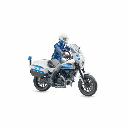 Bruder bworld Scrambler Ducati Polizeimotorrad, Polizist, Motorrad, Polizei, Zubehör, Spielzeug, 62731