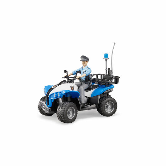 Bruder Einsatzfahrzeuge Polizei-Quad, mit Polizist, Modellfahrzeug, Modell Fahrzeug, Spielzeug, 63010
