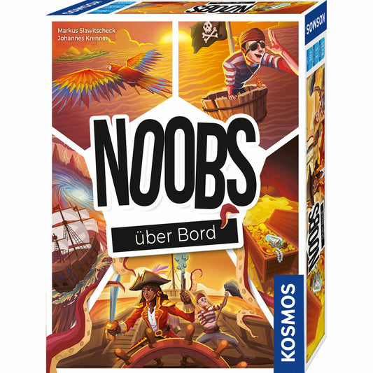 KOSMOS Noobs - Über Bord, Kooperatives Kommunikationsspiel, Gesellschaftsspiel, Kartenspiel, Eventspiel, 683795