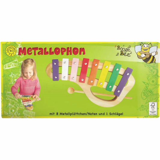 Boogie Bee Boogie Bee Metallophon Holz mit 8 Noten