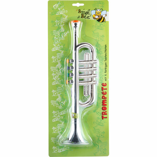 Boogie Bee Boogie Bee Trompete silber, 4 Tasten, 38 cm