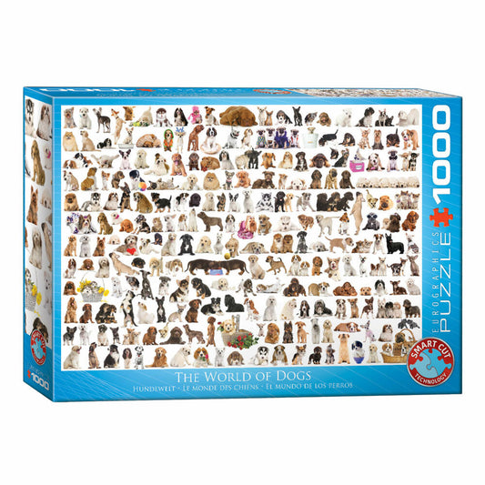 Eurographics Puzzle Hundewelt, Smart Cut, 1000 Teile, 48 x 68 cm, 6000-0581