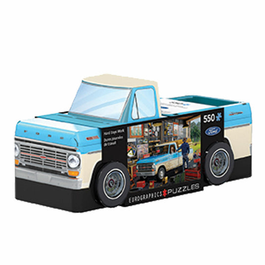 Eurographics Puzzle Pickup Truck in Blechdose, Smart Cut, 550 Teile, 48 x 33 cm, 8551-5781