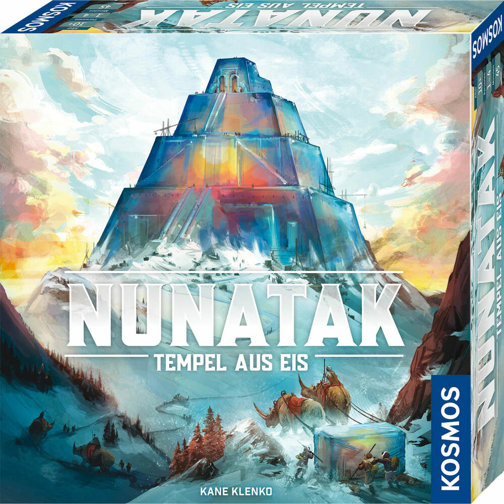 KOSMOS Nunatak - Tempel aus Eis, Familienspiel, Strategiespiel, Gesellschaftsspiel, ab 10 Jahren, 683801